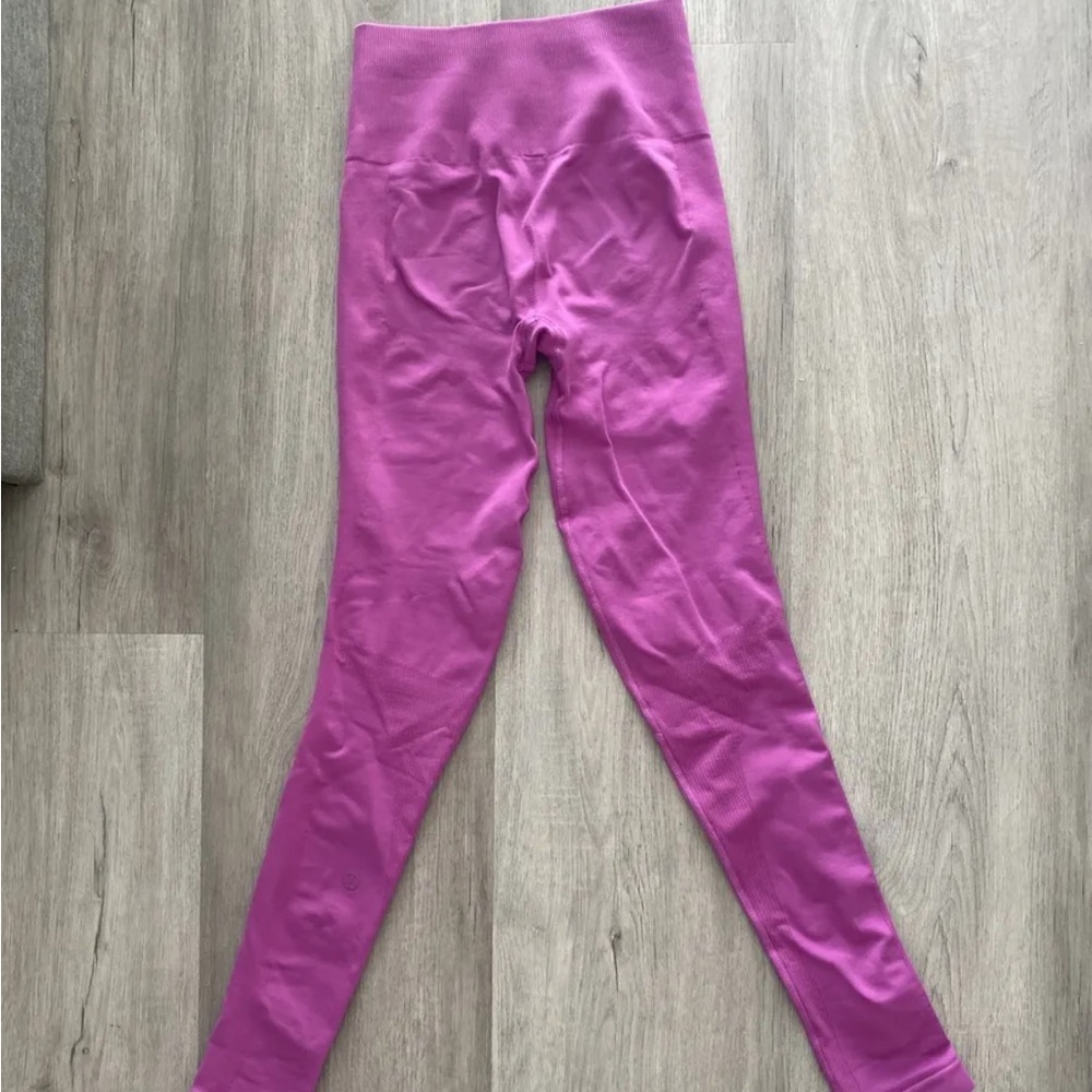 Lululemon Purple Seamless Full Length Leggings 4 Zone In Tight